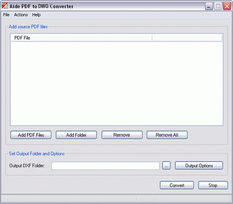Screenshot for PDF to DWG Converter 9.6