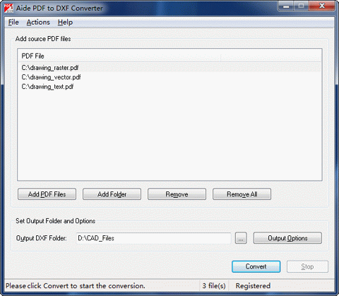 PDF to DXF 4.0