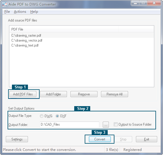 PDF to DXF Converter User Guide